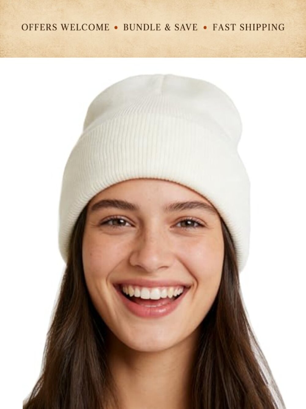Satin Lined Beanie Hat Knit Acrylic Winter Slouchy Warm Cap